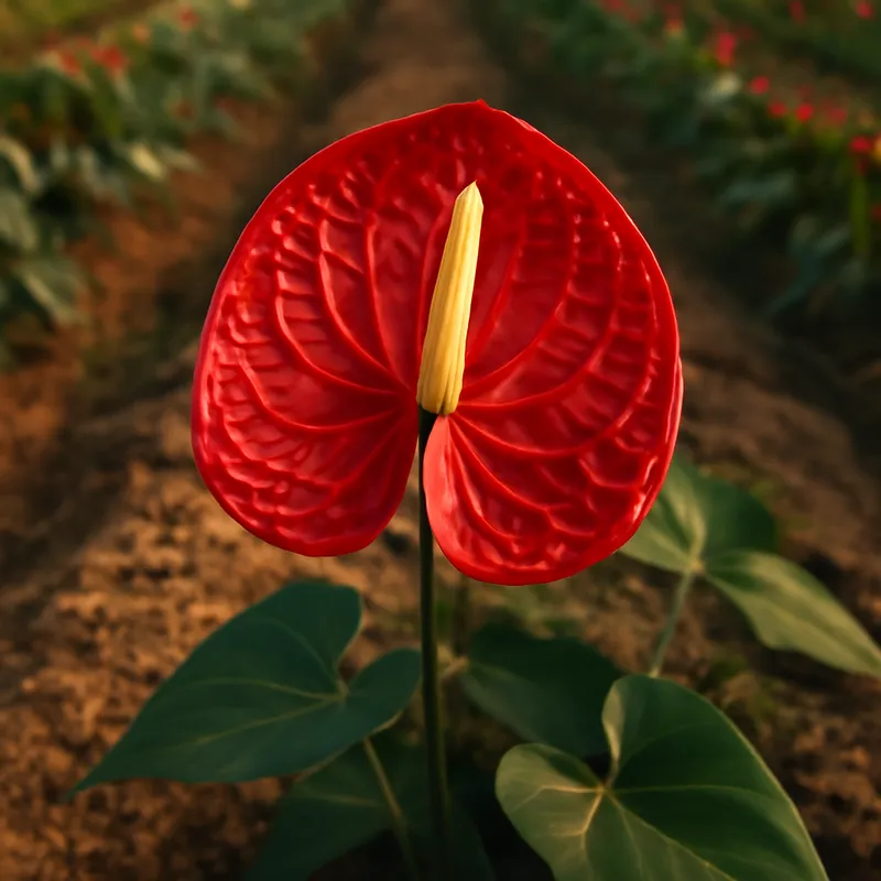 Anthurium (flamingoblomma) – Red – bilde 4