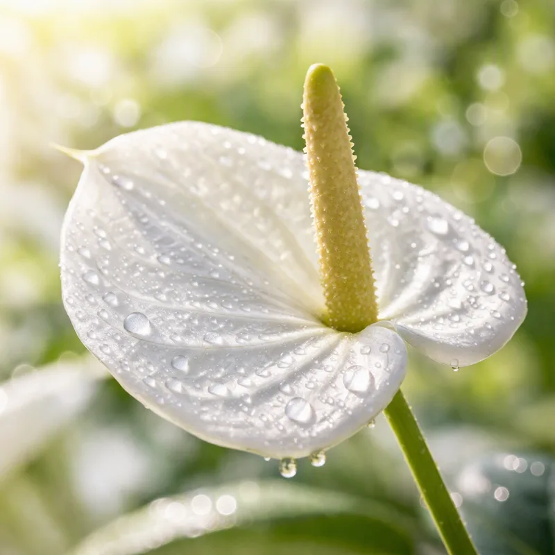 Anthurium (Flamingo Flower) – White