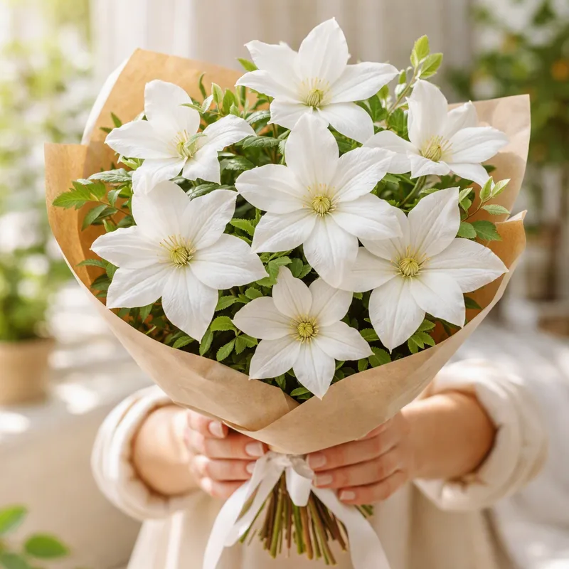 Clematis – White – bilde 3