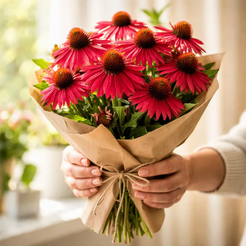 Coneflower – Red – bilde 3