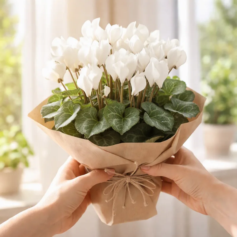 Cyclamen – White – bilde 3