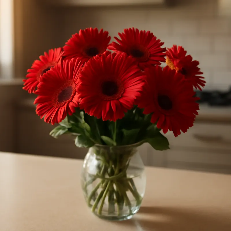 Gerbera – Red – bilde 3