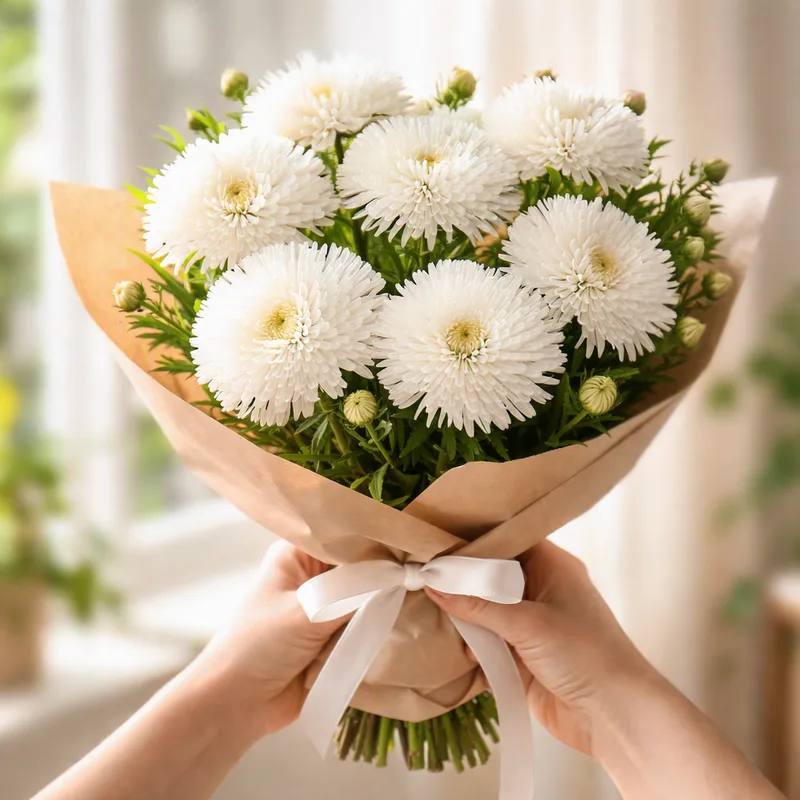 China Aster – White – bilde 3